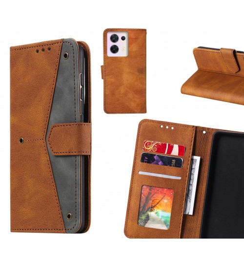 Oppo Reno 8 Case Wallet Denim Leather Case Cover