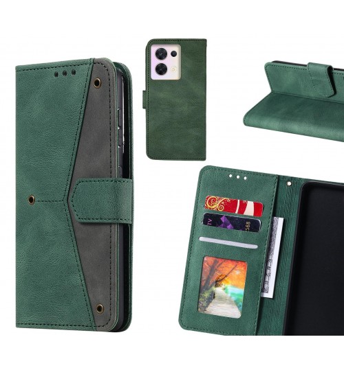 Oppo Reno 8 Case Wallet Denim Leather Case Cover