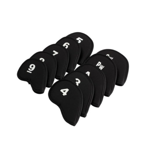 10pcs Golf Club Iron Head Covers Protectors