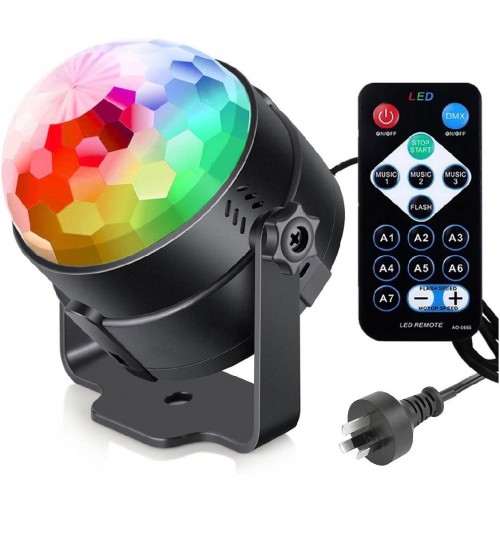 Party Lights Remote Control Disco Ball Strobe RGB Light Sound Activated