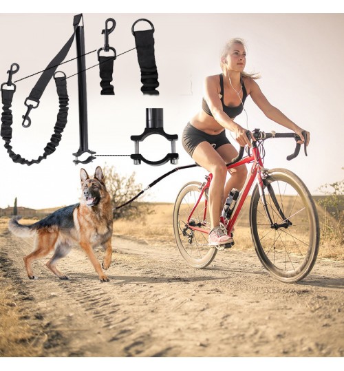 Aluminum Retractable Dog Leash Bicycle Dog Leash Attachment Kits