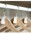 50Pcs Space Saving Cloth Hanger Closet Clothes Storage Bag Bin Box Organizers