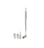 FM Telescopic Antenna 75 Ohm Radio Tuner Reception