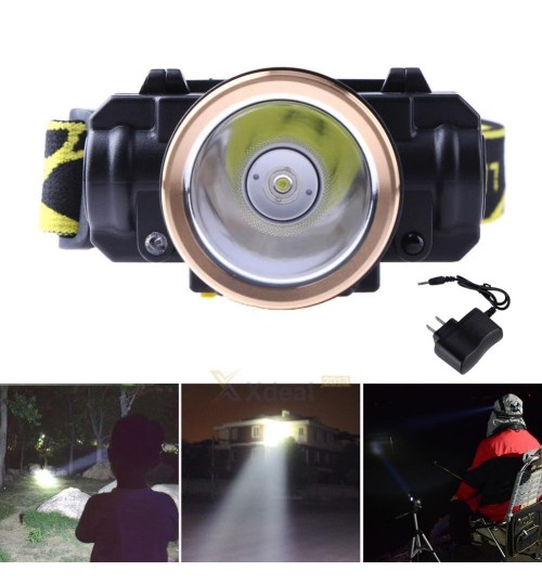 Rechargeable Mining work headlamp Miner Head Torch Light with USB
