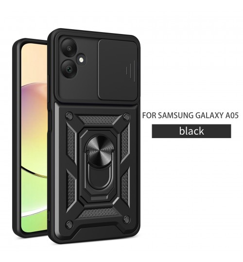 Samsung Galaxy A05 Case Heavy Duty Ring Rotate Kickstand Case Cover