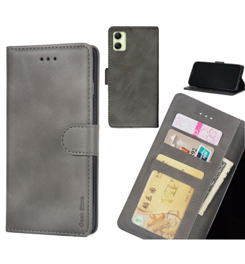 Samsung Galaxy A05 Case Executive Leather Wallet Case - Grey