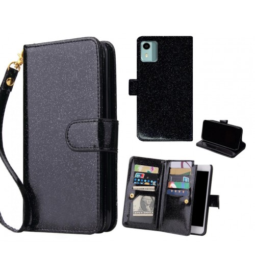 Nokia C12 Case Glaring Multifunction Wallet Leather Case