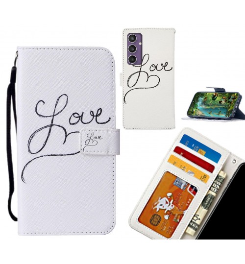 Samsung Galaxy S23 FE case leather wallet case printed ID