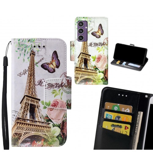 Samsung Galaxy S23 FE Case wallet fine leather case printed