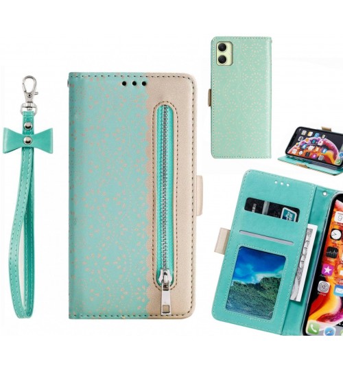 Samsung Galaxy A05 Case Multifunctional Wallet Case - Green
