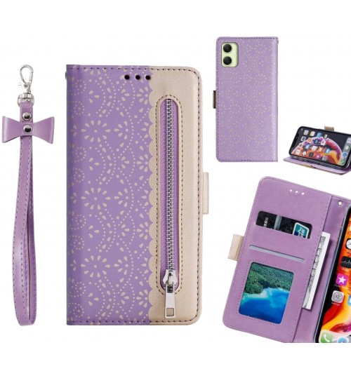 Samsung Galaxy A05 Case Multifunctional Wallet Case - Purple