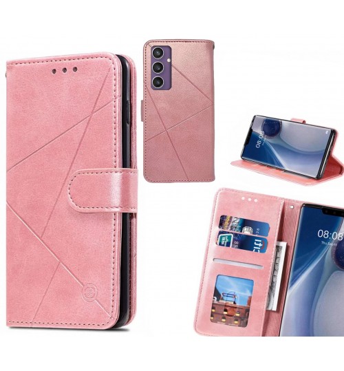 Samsung Galaxy S23 Fe Case Fine Leather Wallet Case - Pink