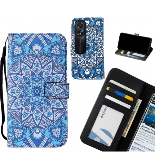 Oppo A38 case leather wallet case printed ID