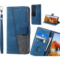 Oppo A38 Case Wallet Premium Denim Leather Cover
