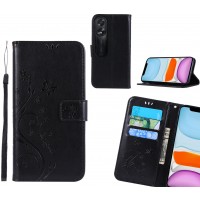 Oppo A38 Case Embossed Butterfly Wallet Leather Cover