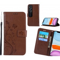 Oppo A38 Case Embossed Butterfly Wallet Leather Cover
