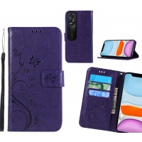 Oppo A38 Case Embossed Butterfly Wallet Leather Cover