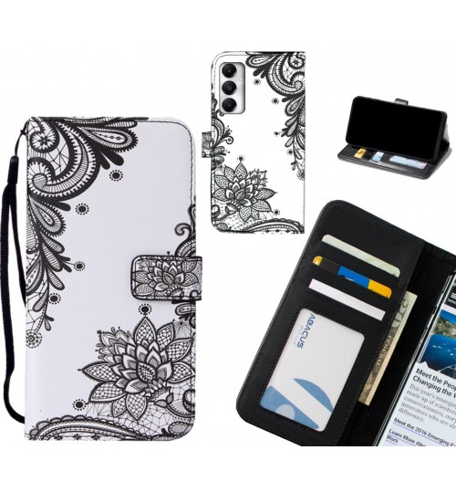 Samsung Galaxy A05s case leather wallet case printed ID
