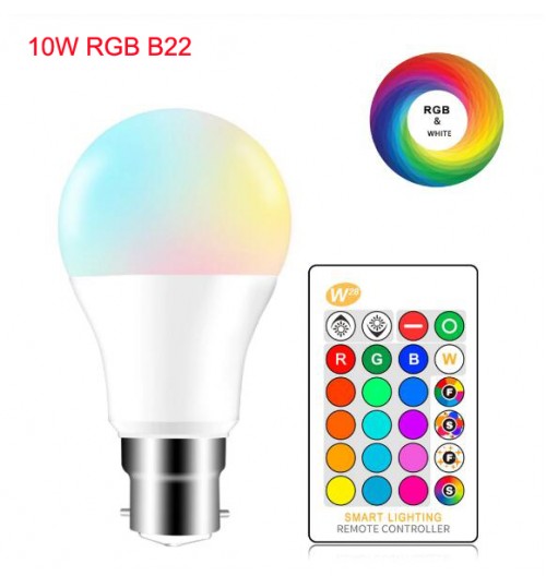 RGB LED Bulb Lights 220V B22 5W