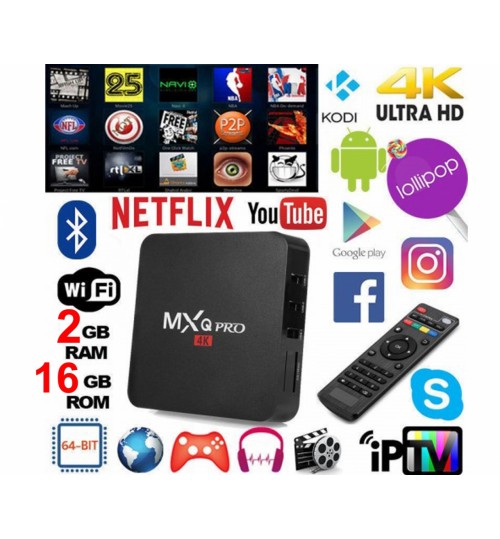 Smart TV Box MXQ Pro 2GB+16GB 4K WIFI Android