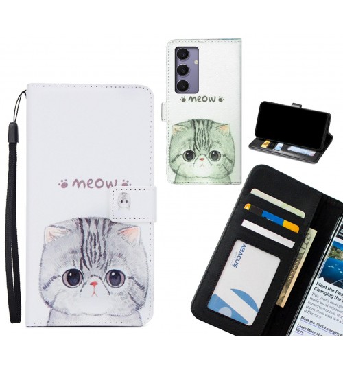 Samsung Galaxy S24 case 3 card leather wallet case printed ID