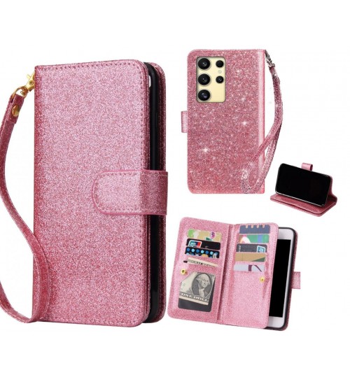 Samsung Galaxy S24 Ultra Case Glaring Multifunction Wallet Leather Case