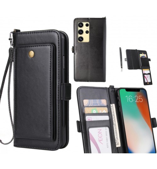 Samsung Galaxy S24 Ultra Case Retro Leather Wallet Case