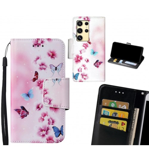 Samsung Galaxy S24 Ultra Case wallet fine leather case printed