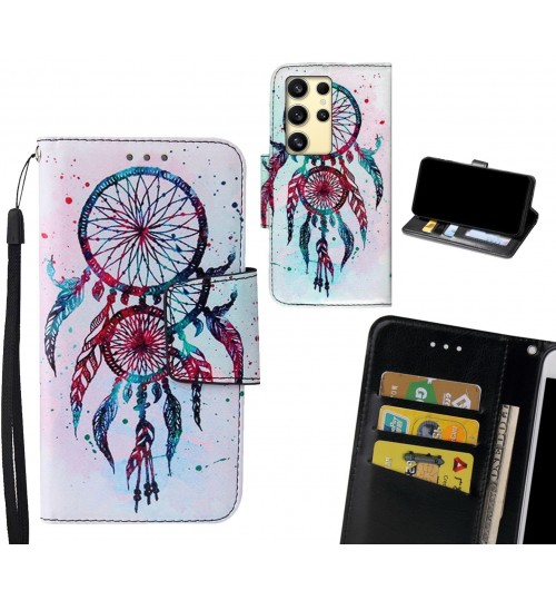 Samsung Galaxy S24 Ultra Case wallet fine leather case printed