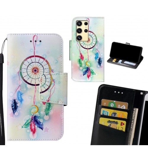 Samsung Galaxy S24 Ultra Case wallet fine leather case printed