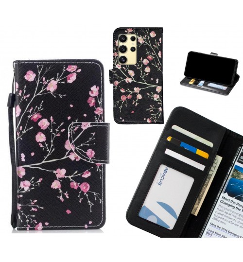 Samsung Galaxy S24 Ultra case leather wallet case printed ID