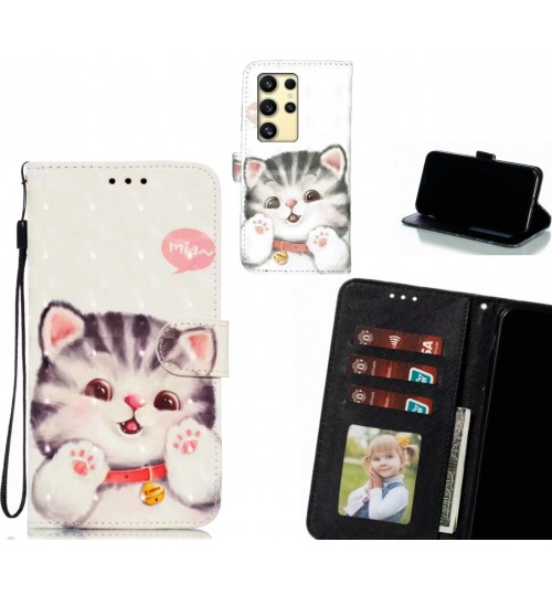 Samsung Galaxy S24 Ultra Case Leather Wallet Case 3D Pattern Printed