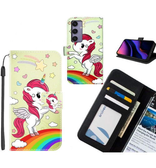 Samsung Galaxy S24 case leather wallet case printed ID