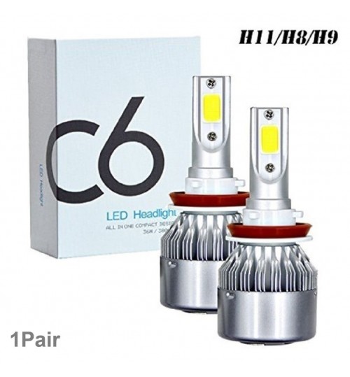 H8 H9 H11 LED Headlight Bulb Pair