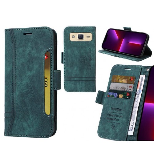 Galaxy J2 Case Alcantara 4 Cards Wallet Case