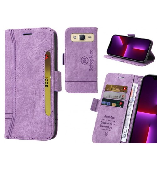 Galaxy J2 Case Alcantara 4 Cards Wallet Case