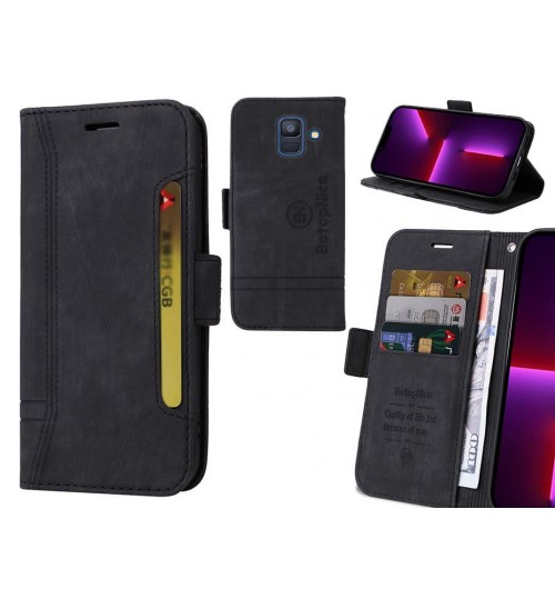 Galaxy A6 2018 Case Alcantara 4 Cards Wallet Case