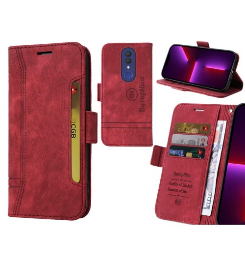 Alcatel 1x Case Alcantara 4 Cards Wallet Case