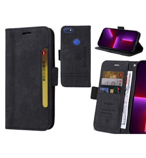 Alcatel 1v Case Alcantara 4 Cards Wallet Case