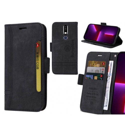 Nokia 8.1 Plus Case Alcantara 4 Cards Wallet Case