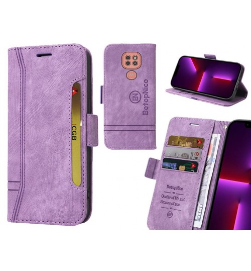 Moto G9 Play Case Alcantara 4 Cards Wallet Case