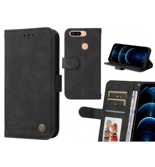 Oppo R11s Plus Case Wallet Flip Leather Case Cover - Black