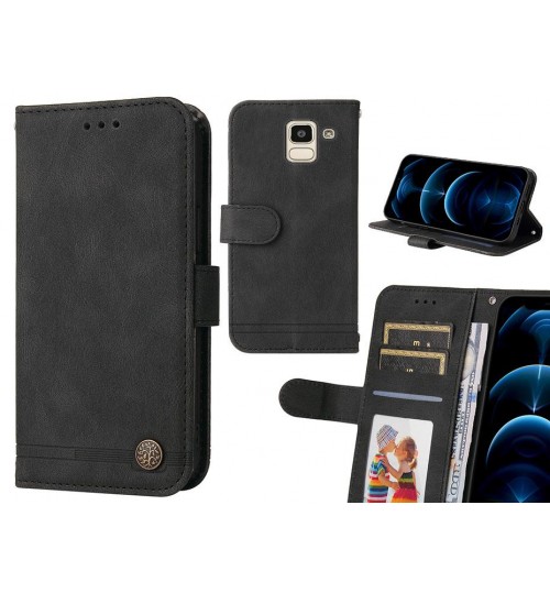 Galaxy J6 Case Wallet Flip Leather Case Cover