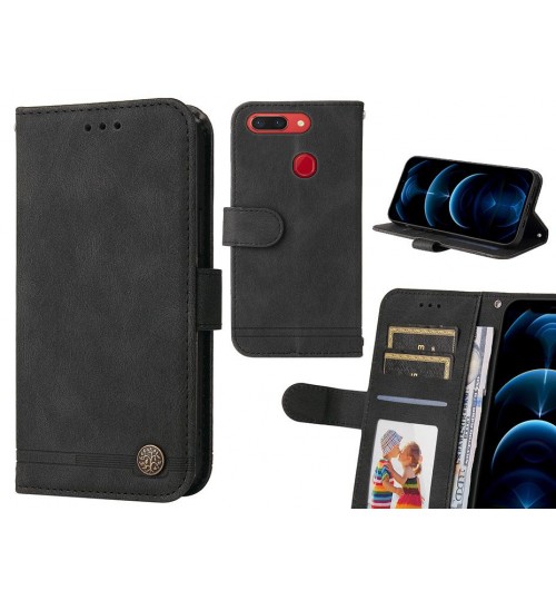 Oppo R15 Pro Case Wallet Flip Leather Case Cover - Black