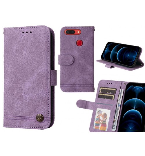 Oppo R15 Pro Case Wallet Flip Leather Case Cover - Purple