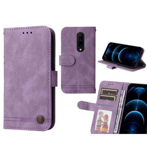 Oneplus 7 Pro Case Wallet Flip Leather Case Cover - Purple