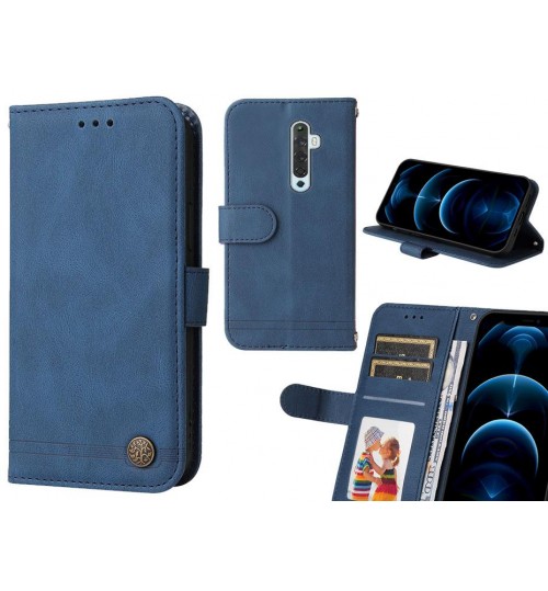 Oppo Reno 2 Z Case Wallet Flip Leather Case Cover - Blue