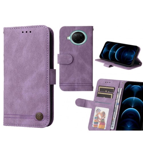 Xiaomi Redmi Note 9 Pro Case Wallet Flip Leather Case Cover - Purple