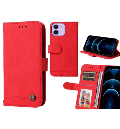 Iphone 12 Mini Case Wallet Flip Leather Case Cover - Red