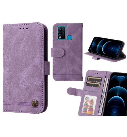 Vivo Y30 Case Wallet Flip Leather Case Cover - Purple